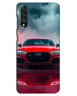 Чехол для Samsung Galaxy A30s (A307) с картинкой «Audi RS — красный стиль»