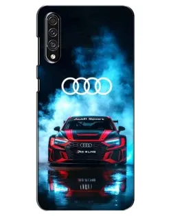 Чехол для Samsung Galaxy A30s (A307) с картинкой «Audi Sport — неон»