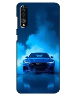 Чехол для Samsung Galaxy A30s (A307) с картинкой «Audi — голубая энергия»