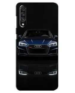 Чехол для Samsung Galaxy A30s (A307) с картинкой «Audi — ночное отражение»