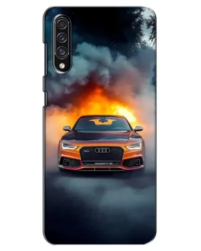 Чехол для Samsung Galaxy A30s (A307) с картинкой «Audi в огненном дыму» Чехол для Samsung Galaxy A30s (A307) с картинкой «Audi в огненном дыму»
