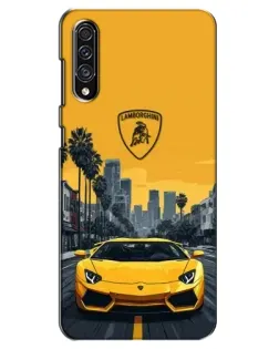 Чехол для Samsung Galaxy A30s (A307) с картинкой «Желтый Lamborghini город» Чехол для Samsung Galaxy A30s (A307) с картинкой «Желтый Lamborghini город»