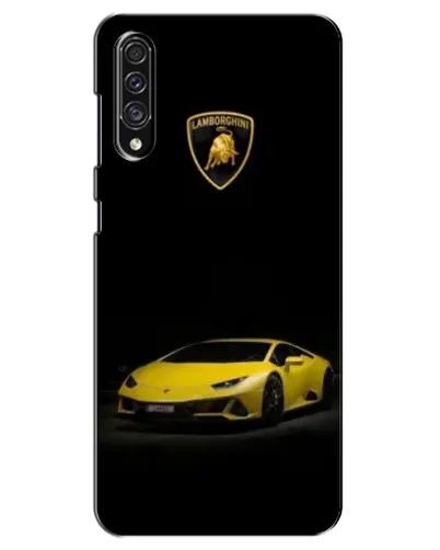 Чехол для Samsung Galaxy A30s (A307) с картинкой «Lamborghini желтый акцент»
