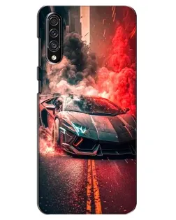 Чехол для Samsung Galaxy A30s (A307) с картинкой «Lamborghini красный дым» Чехол для Samsung Galaxy A30s (A307) с картинкой «Lamborghini красный дым»