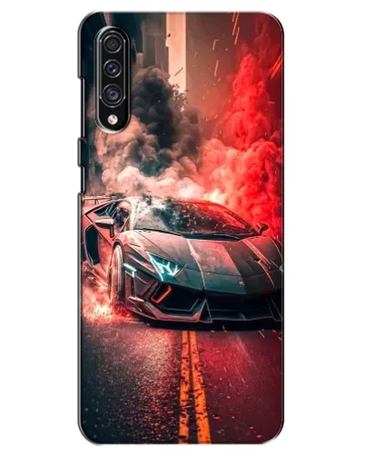 Чехол для Samsung Galaxy A30s (A307) с картинкой «Lamborghini красный дым»