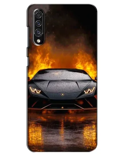 Чехол для Samsung Galaxy A30s (A307) с картинкой «Lamborghini в огне»