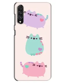 Чехол для Samsung Galaxy A30s (A307) с картинкой «Pusheen трио» Чехол для Samsung Galaxy A30s (A307) с картинкой «Pusheen трио»