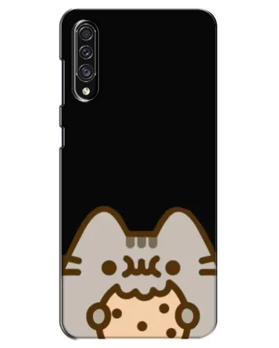 Чехол для Samsung Galaxy A30s (A307) с картинкой «Пушин на черном»