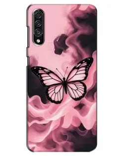Чехол для Samsung Galaxy A30s (A307) с картинкой «Бабочка в дыму»
