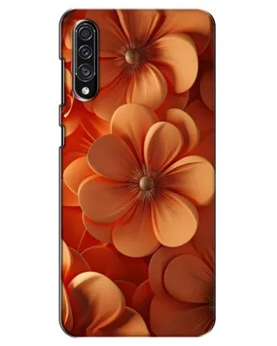 Чехол для Samsung Galaxy A30s (A307) с картинкой «Оранжевый макро цветок»