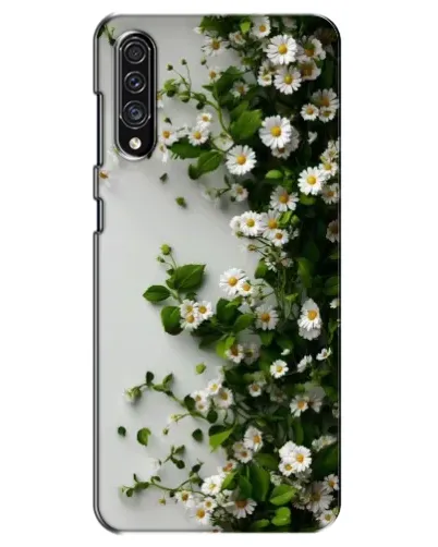 Чехол для Samsung Galaxy A30s (A307) с картинкой «Ветка мелких белых цветов»