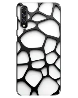 Чехол для Samsung Galaxy A30s (A307) с картинкой «Белая объемная сетка» Чехол для Samsung Galaxy A30s (A307) с картинкой «Белая объемная сетка»