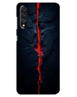 Чехол для Samsung Galaxy A30s (A307) с картинкой «Kрасная лавовая трещина»