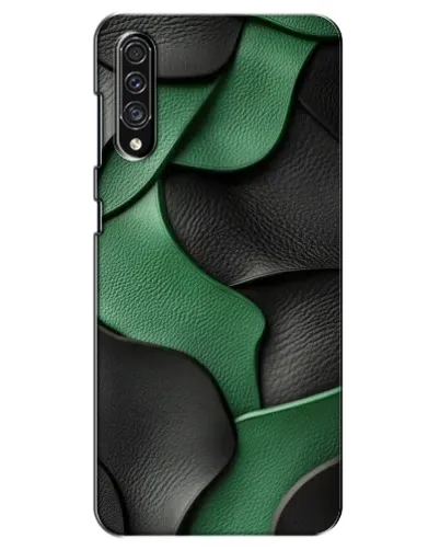 Чехол для Samsung Galaxy A30s (A307) с картинкой «Зеленые кожаные волны» Чехол для Samsung Galaxy A30s (A307) с картинкой «Зеленые кожаные волны»
