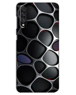 Чехол для Samsung Galaxy A30s (A307) с картинкой «Объемная темная решетка»