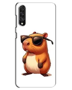 Чохол для Samsung Galaxy A30s (A307) з картинкою «Капібара в окулярах»