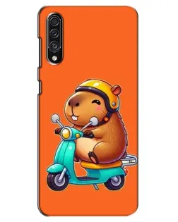 Чохол для Samsung Galaxy A30s (A307) з картинкою «Капібара на скутері»