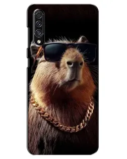 Чохол для Samsung Galaxy A30s (A307) з картинкою «Капібара золотий ланцюг»
