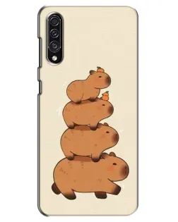 Чохол для Samsung Galaxy A30s (A307) з картинкою «Вежа з капібар»