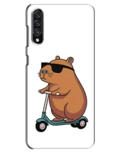 Чохол для Samsung Galaxy A30s (A307) з картинкою «Капібара на самокаті»
