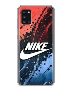 Чехол для Samsung Galaxy A31 (A315) с картинкой «Градиентный принт Найк»