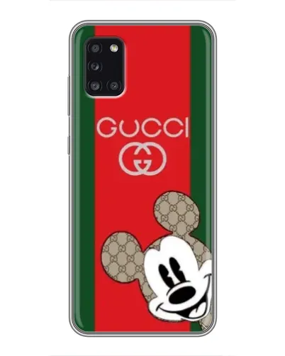 Чехол для Samsung Galaxy A31 (A315) с картинкой «Gucci — полосы и Микки» Чехол для Samsung Galaxy A31 (A315) с картинкой «Gucci — полосы и Микки»