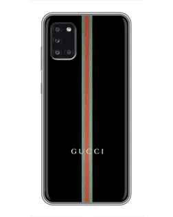 Чехол для Samsung Galaxy A31 (A315) с картинкой «Gucci — строгая линия»