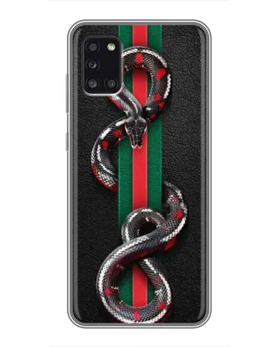 Чехол для Samsung Galaxy A31 (A315) с картинкой «Gucci — змея на полосе» Чехол для Samsung Galaxy A31 (A315) с картинкой «Gucci — змея на полосе»