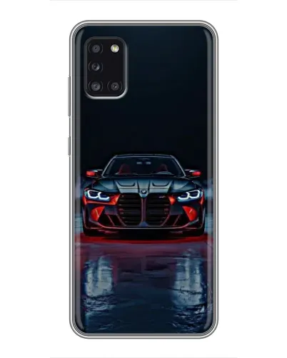 Чехол для Samsung Galaxy A31 (A315) с картинкой «BMW на мокрой дороге»
