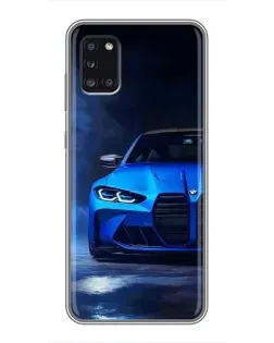 Чехол для Samsung Galaxy A31 (A315) с картинкой «Голубая BMW M4» Чехол для Samsung Galaxy A31 (A315) с картинкой «Голубая BMW M4»
