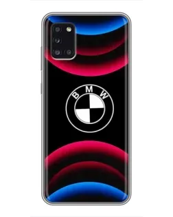 Чехол для Samsung Galaxy A31 (A315) с картинкой «Логотип BMW и неоновые дуги» Чехол для Samsung Galaxy A31 (A315) с картинкой «Логотип BMW и неоновые дуги»