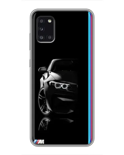 Чехол для Samsung Galaxy A31 (A315) с картинкой «Силуэт BMW в темноте»