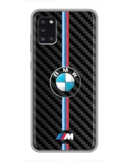Чехол для Samsung Galaxy A31 (A315) с картинкой «Эмблема BMW и карбон» Чехол для Samsung Galaxy A31 (A315) с картинкой «Эмблема BMW и карбон»