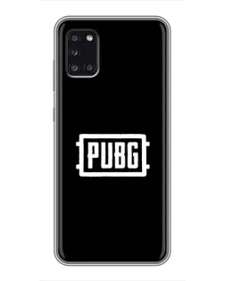 Чехол для Samsung Galaxy A31 (A315) с картинкой «Лого BMW — металлический блеск»