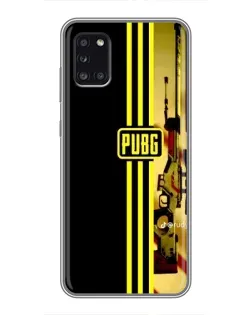 Чехол для Samsung Galaxy A31 (A315) с картинкой «PUBG — камуфляжный шлем»
