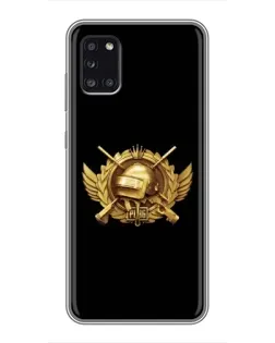 Чехол для Samsung Galaxy A31 (A315) с картинкой «PUBG — оранжевый градиент»