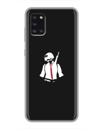 Чехол для Samsung Galaxy A31 (A315) с картинкой «PUBG — силуэт воина» Чехол для Samsung Galaxy A31 (A315) с картинкой «PUBG — силуэт воина»