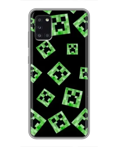 Чехол для Samsung Galaxy A31 (A315) с картинкой «Паттерн с криперами» Чехол для Samsung Galaxy A31 (A315) с картинкой «Паттерн с криперами»