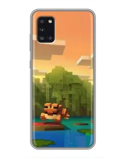 Чехол для Samsung Galaxy A31 (A315) с картинкой «Майнкрафт закат солнца» Чехол для Samsung Galaxy A31 (A315) с картинкой «Майнкрафт закат солнца»
