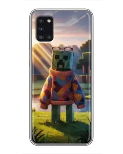 Чехол для Samsung Galaxy A31 (A315) с картинкой «Крипер в свитере» Чехол для Samsung Galaxy A31 (A315) с картинкой «Крипер в свитере»