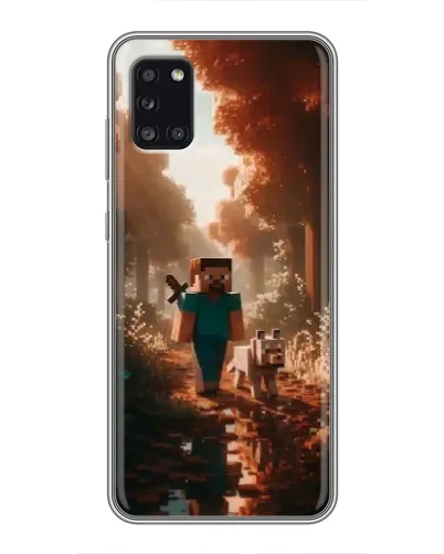Чехол для Samsung Galaxy A31 (A315) с картинкой «Стив в лесу» Чехол для Samsung Galaxy A31 (A315) с картинкой «Стив в лесу»