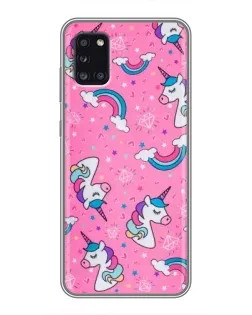 Чехол для Samsung Galaxy A31 (A315) с картинкой «Unicorn паттерн розовый» Чехол для Samsung Galaxy A31 (A315) с картинкой «Unicorn паттерн розовый»