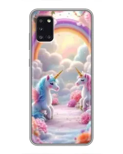Чехол для Samsung Galaxy A31 (A315) с картинкой «Радуга и единороги» Чехол для Samsung Galaxy A31 (A315) с картинкой «Радуга и единороги»