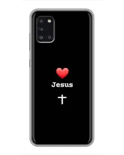 Чехол для Samsung Galaxy A31 (A315) с картинкой «Сердце - Jesus» Чехол для Samsung Galaxy A31 (A315) с картинкой «Сердце - Jesus»
