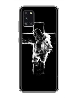 Чехол для Samsung Galaxy A31 (A315) с картинкой «Сияющий крест Jesus»