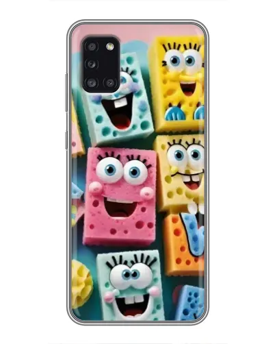 Чехол для Samsung Galaxy A31 (A315) с картинкой «Цветные губки» Чехол для Samsung Galaxy A31 (A315) с картинкой «Цветные губки»