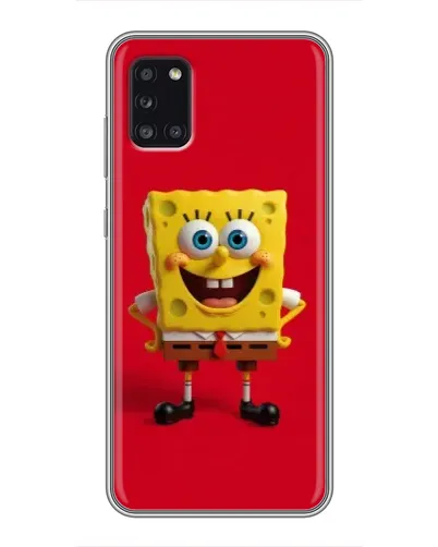 Чехол для Samsung Galaxy A31 (A315) с картинкой «Спанч Боб на красном» Чехол для Samsung Galaxy A31 (A315) с картинкой «Спанч Боб на красном»