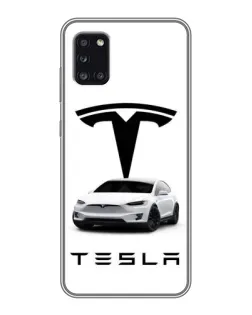 Чехол для Samsung Galaxy A31 (A315) с картинкой «Tesla White Style»