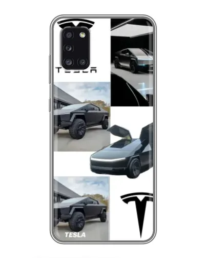Чехол для Samsung Galaxy A31 (A315) с картинкой «Коллаж Cybertruck Tesla» Чехол для Samsung Galaxy A31 (A315) с картинкой «Коллаж Cybertruck Tesla»