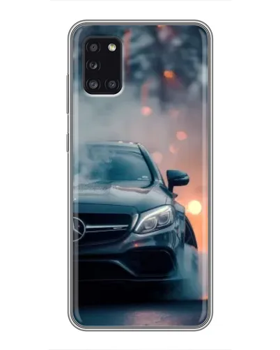 Чехол для Samsung Galaxy A31 (A315) с картинкой «Mercedes — ночной город»